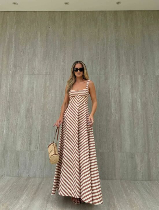 Imagem de Vestido Valesca Listrado Cloude